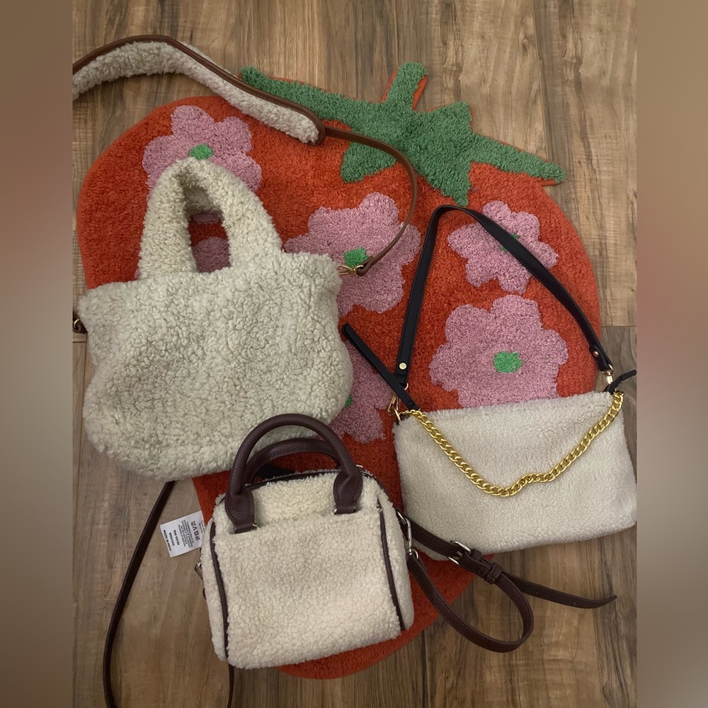 3 Sherpa purses. Used